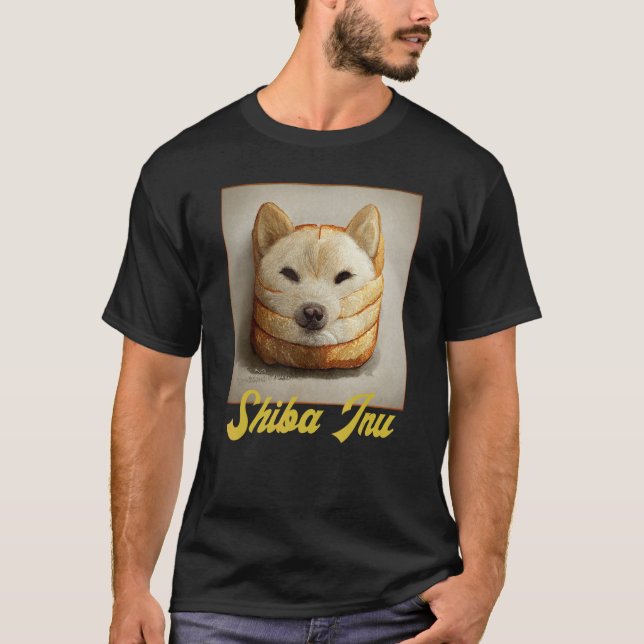 Shiba Inu Doge Meme Loaf Of Bread Akita Inu Hokkai T-Shirt (Front)