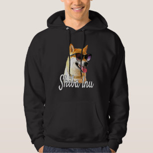 Shiba Inu Doge With Sunglasses and Chain - Happy P Hoodie