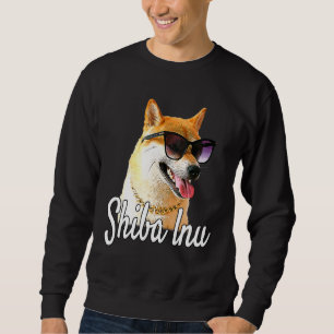 Shiba Inu Doge With Sunglasses and Chain - Happy P Sweatshirt