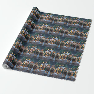 Shiba Inu Dogs Christmas Snow Holiday Wrapping Paper