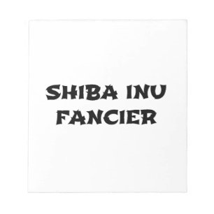 shiba inu fancier notepad