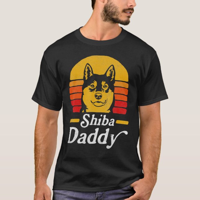 Shiba Inu Father Dog Shiba Inu Papa  Shiba Dad T-Shirt (Front)