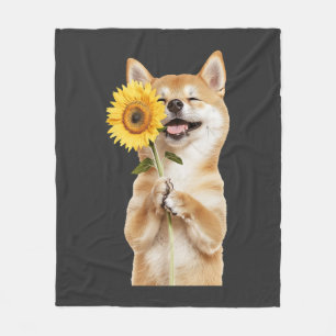 Shiba Inu Fleece Blanket