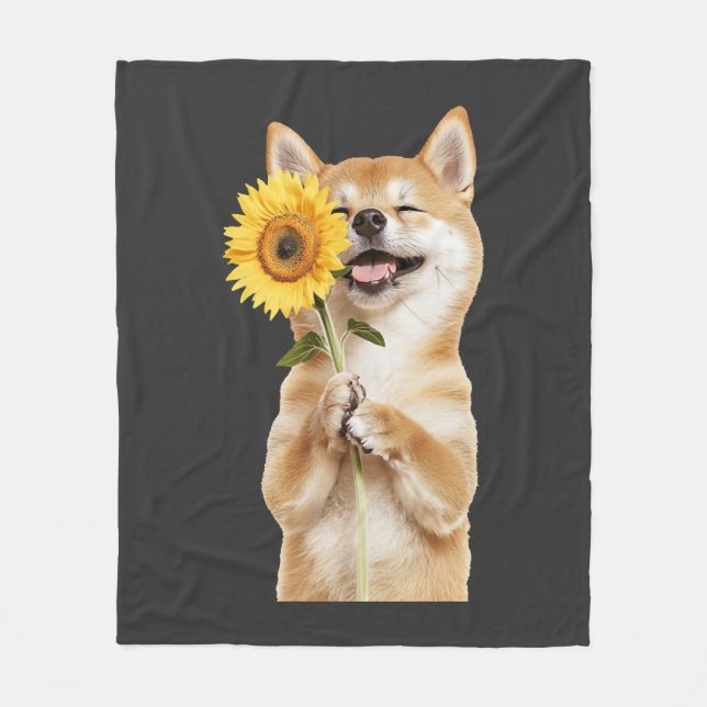 Shiba Inu   Fleece Blanket (Front)