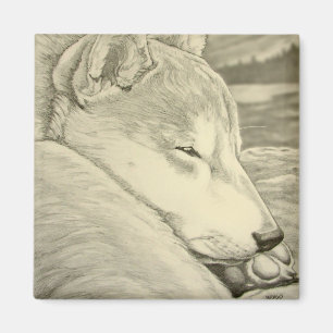 Shiba Inu Fridge Magnet Husky Dog Magnet Gift