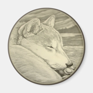 Shiba Inu Fridge Magnet Shiba Inu Dog Magnet Gift