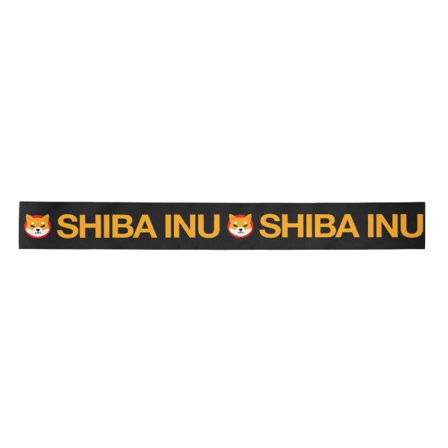 Shiba Inu Full Logo Ribbon Satin Ribbon (Front)