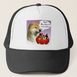 Shiba Inu Halloween Candy Trucker Hat