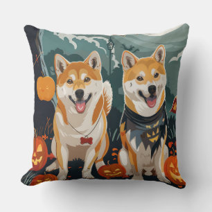 Shiba Inu Halloween Spooky Cushion