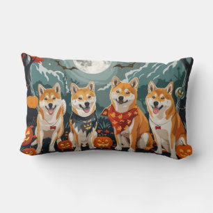 Shiba Inu Halloween Spooky Lumbar Cushion