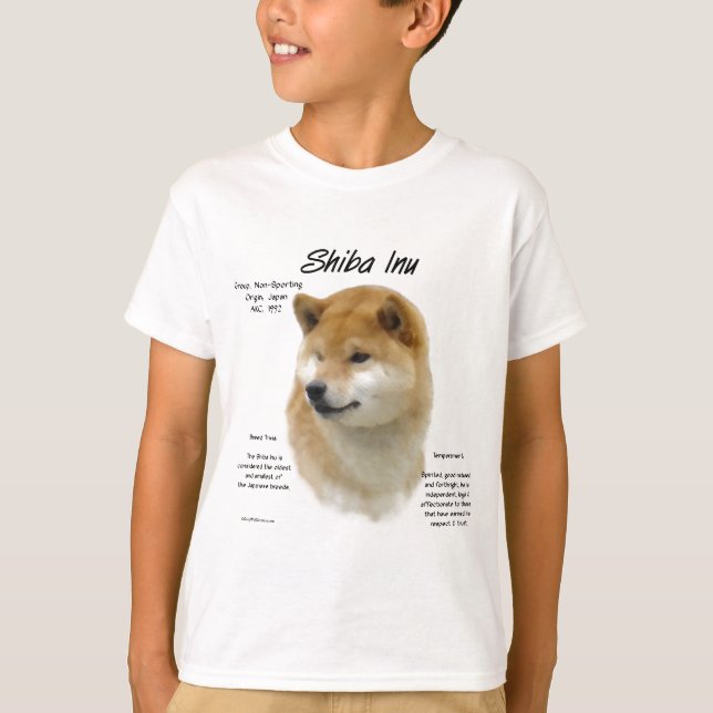 Shiba Inu History  T-Shirt (Front)