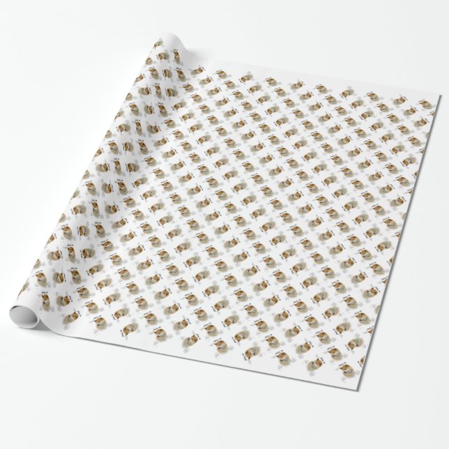 Shiba Inu History  Wrapping Paper (Unrolled)