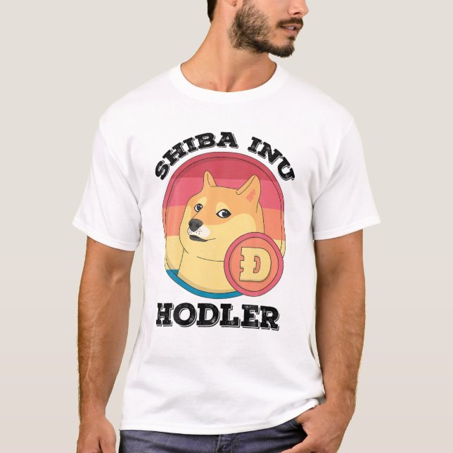 Shiba Inu Hodler Crypto Token Coin Cryptocurrency T-Shirt (Front)