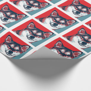 Shiba Inu Hope Political Parody Wrapping Paper