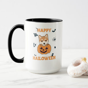 Shiba Inu In Pumpkin Sweet Dogs Happy Halloween Mug