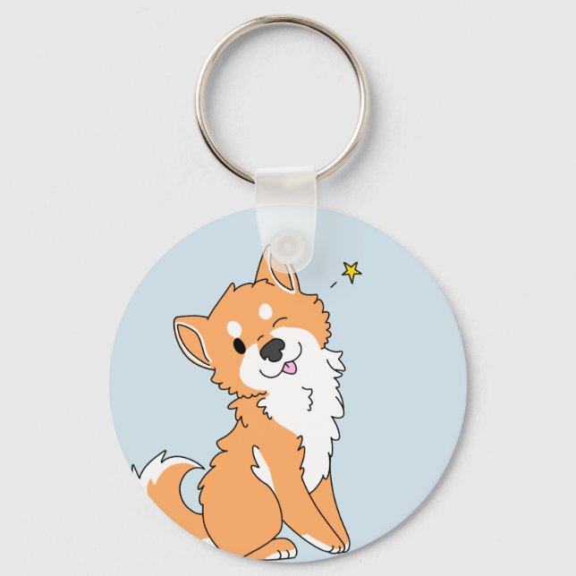 Shiba Inu Keychain (Front)