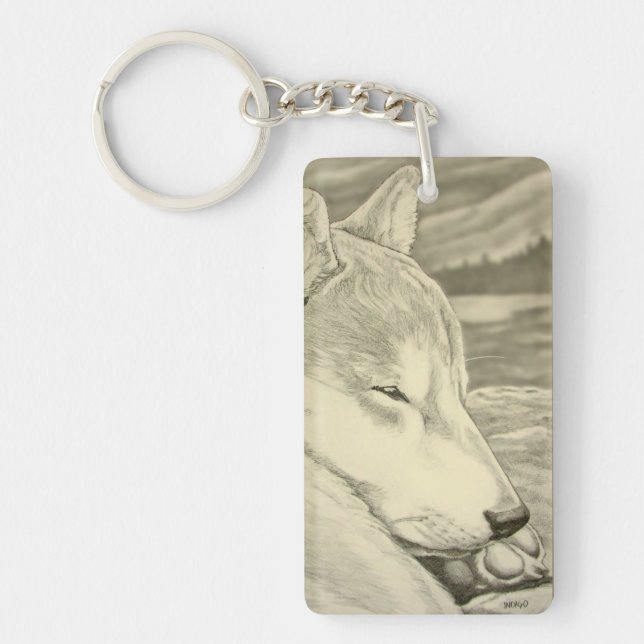 Shiba Inu Keychain Shiba Inu Dog Art Gifts (Front)