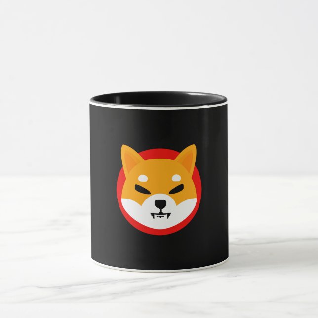 Shiba Inu Logo Only Image Mug (Center)
