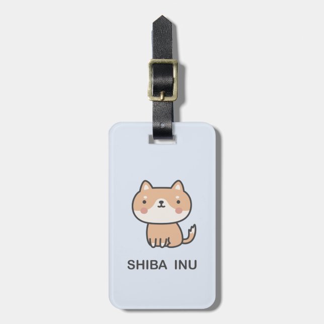 Shiba Inu Luggage Tag (Front Vertical)