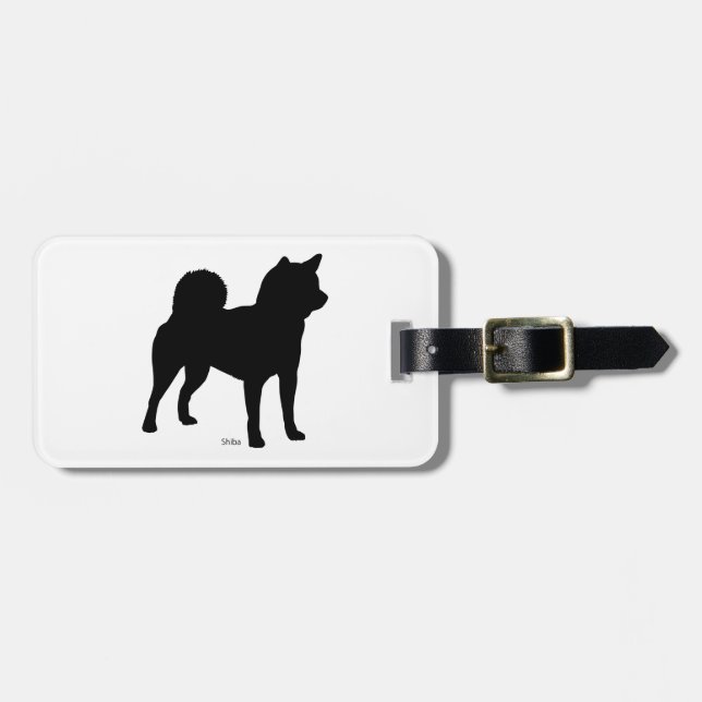 Shiba inu Luggage tag shiba Luggage tag (Front Horizontal)