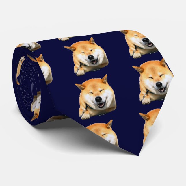 Shiba-inu Maru 芝犬まる Tie (Rolled)