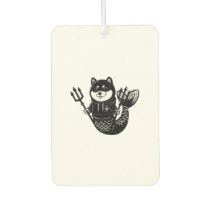 Shiba Inu Mermaid with Tridents Car Air Freshener