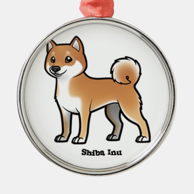 shiba inu metal tree decoration (Front)