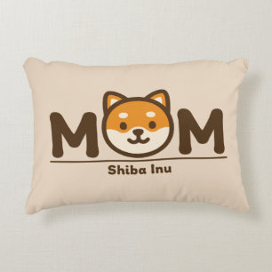 SHIBA INU MOM - Loving Shiba Inu Mum Design Decorative Cushion