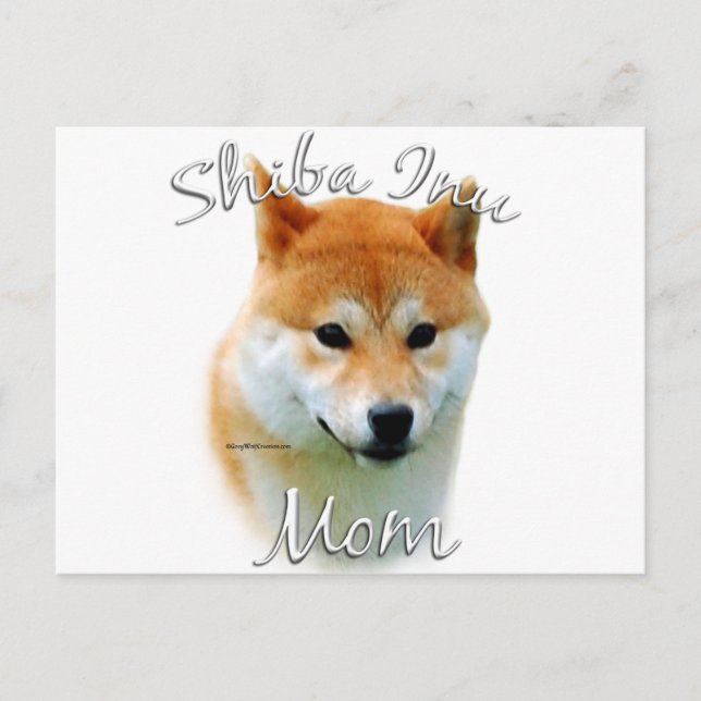 Shiba Inu Mum 2 Postcard (Front)