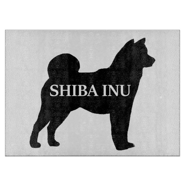 Shiba Inu name silo black Cutting Board (Front)