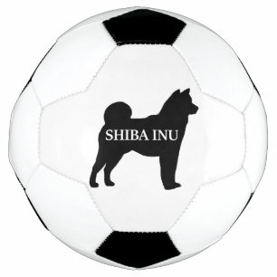Shiba Inu name silo black Soccer Ball