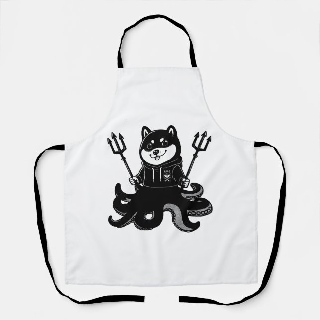 Shiba Inu octopus Apron (Front)