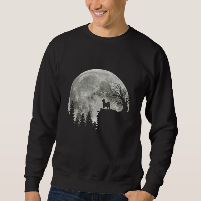 Shiba Inu On Mountain Halloween Gift For Dog Lover Sweatshirt (Front)