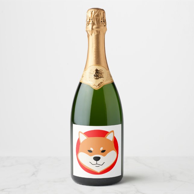 Shiba Inu Original Sparkling Wine Label (Front)