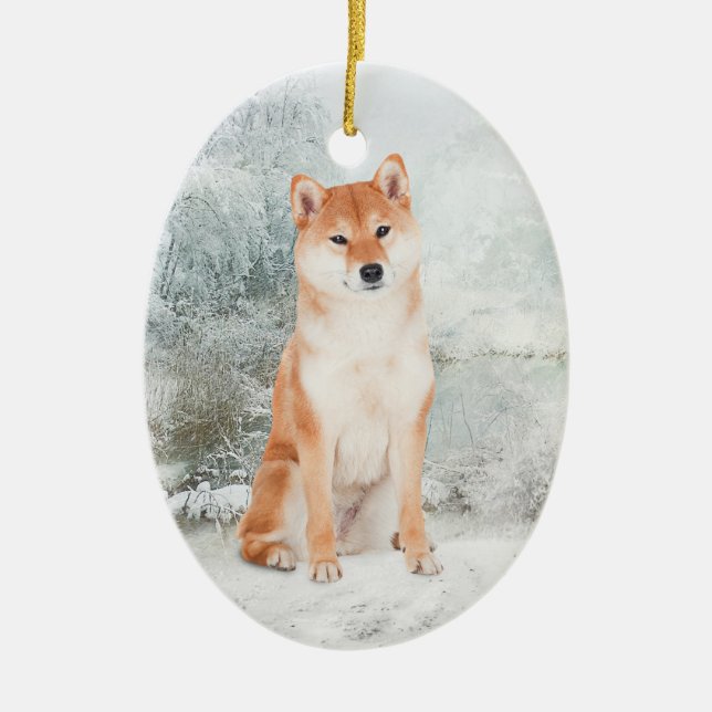 Shiba Inu Ornament (Front)