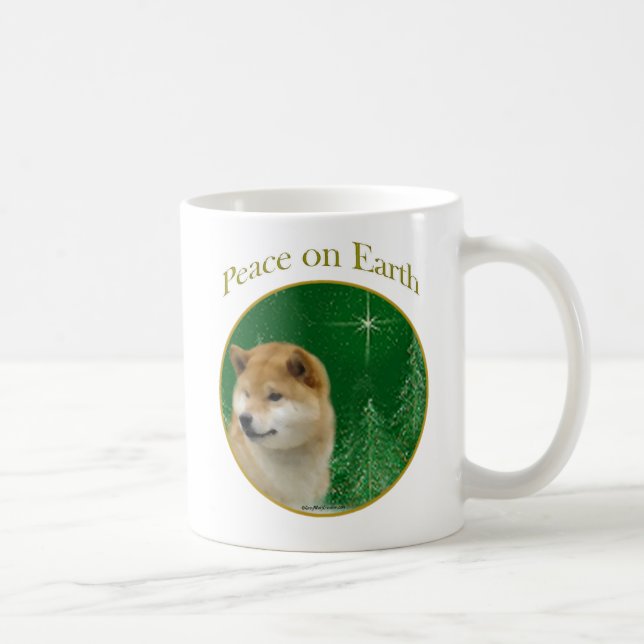 Shiba Inu Peace Coffee Mug (Right)
