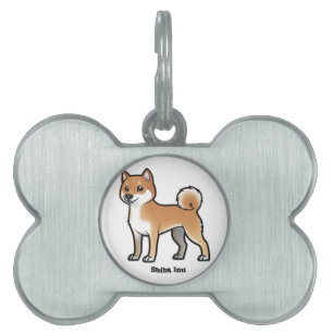 shiba inu pet ID tag