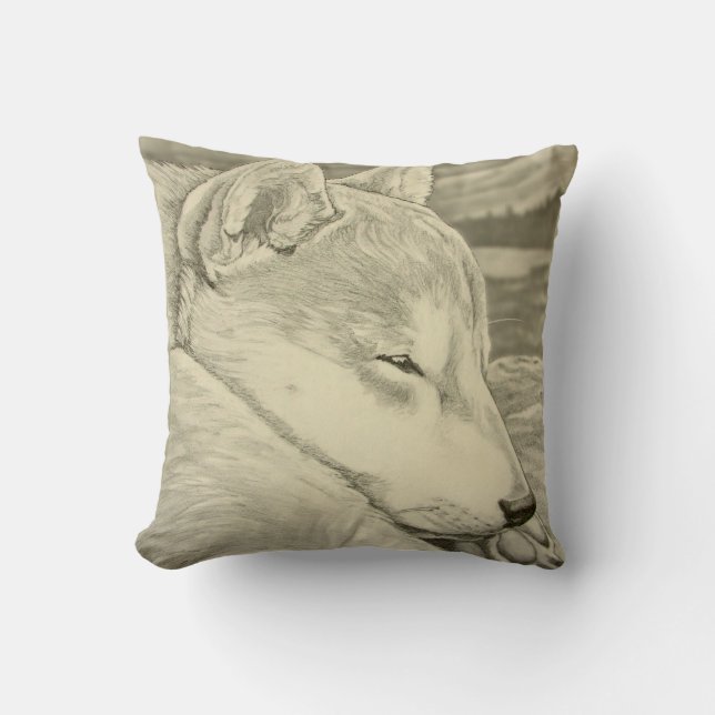 Shiba Inu Pillows Sleeping Shiba Inu Dog Pillows (Front)