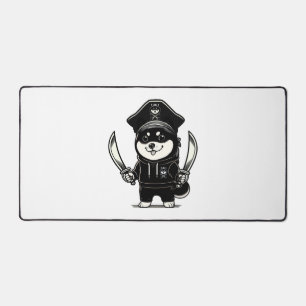 Shiba Inu Pirate Desk Mat