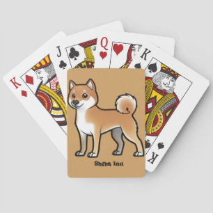 shiba inu playing cards
