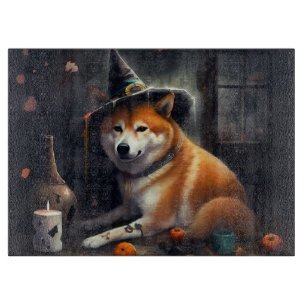 Shiba Inu Pumpkins Halloween Scary Cutting Board