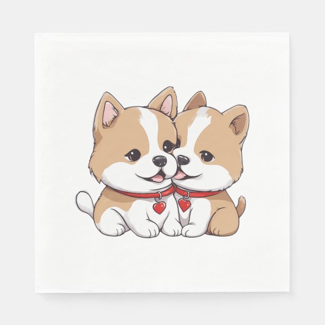 shiba inu puppy Classic T-Shirt Napkin (Front)