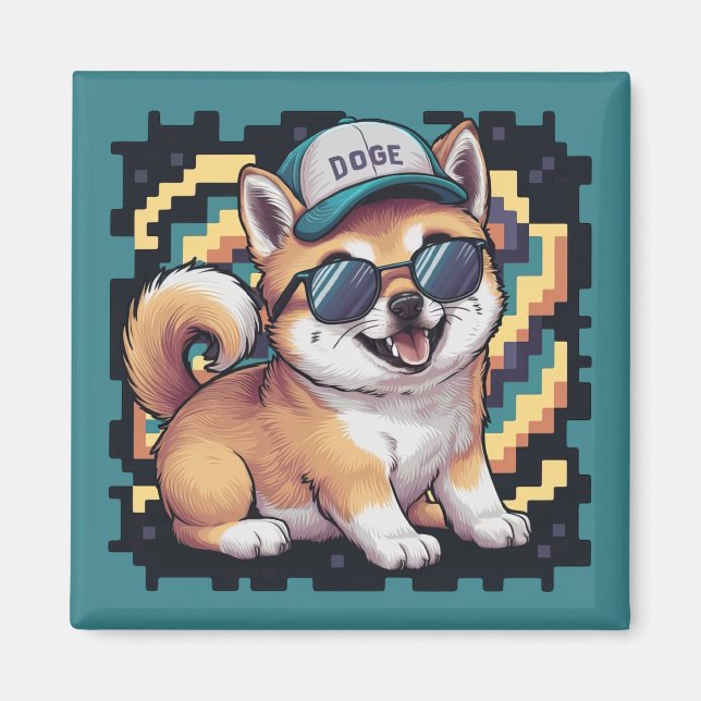 Shiba Inu Puppy Dog Magnet (Front)