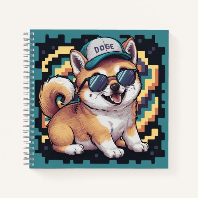 Shiba Inu Puppy Dog Notebook (Front)