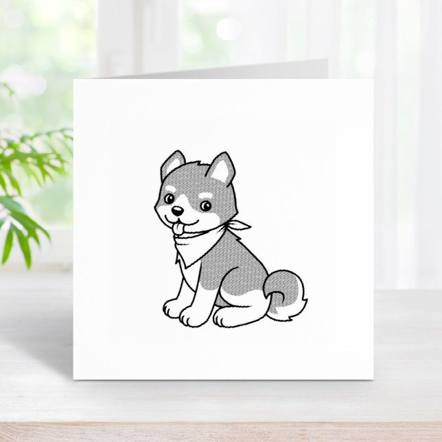 Shiba Inu Puppy Dog Rubber Stamp (Creator Uploaded)