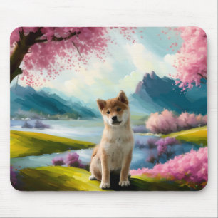 Shiba Inu Puppy Mouse Pad