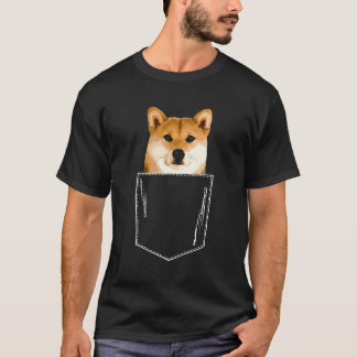 Shiba Inu Puppy Pocket T-Shirt