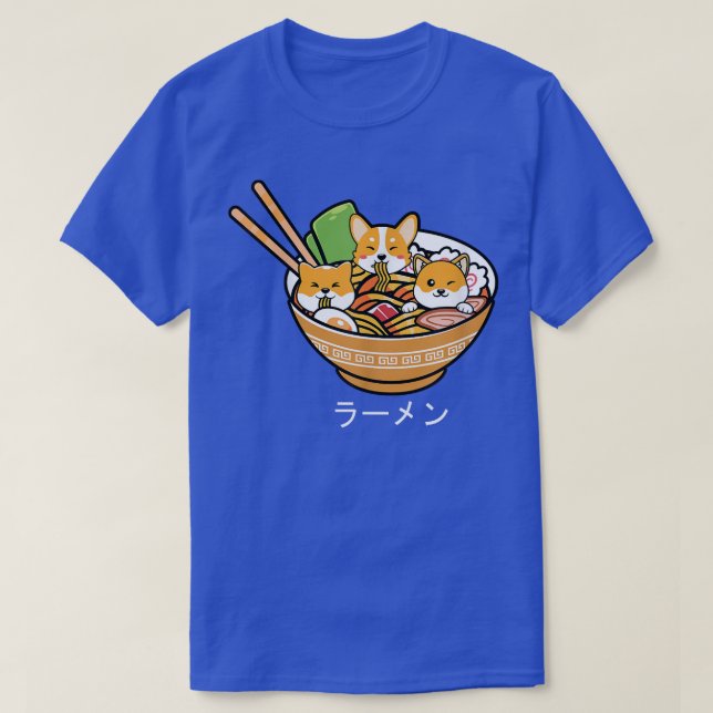 Shiba Inu Ramen Anime Kawaii Neko Teen gift  T-Shirt (Design Front)