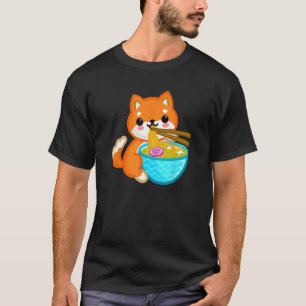 Shiba Inu Ramen Dog Japanese Teen Girl Kids T-Shirt