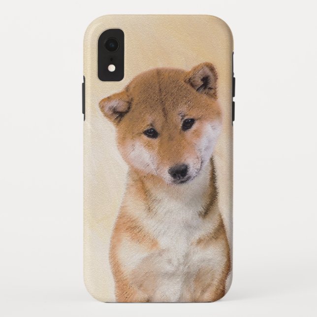 Shiba Inu (Red) Painting - Original Dog Art Case-Mate iPhone Case (Back)